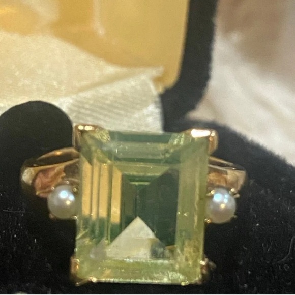 Vintage 10k Gold Cocktail Ring size 8. Marked 10k - Picture 3 of 12